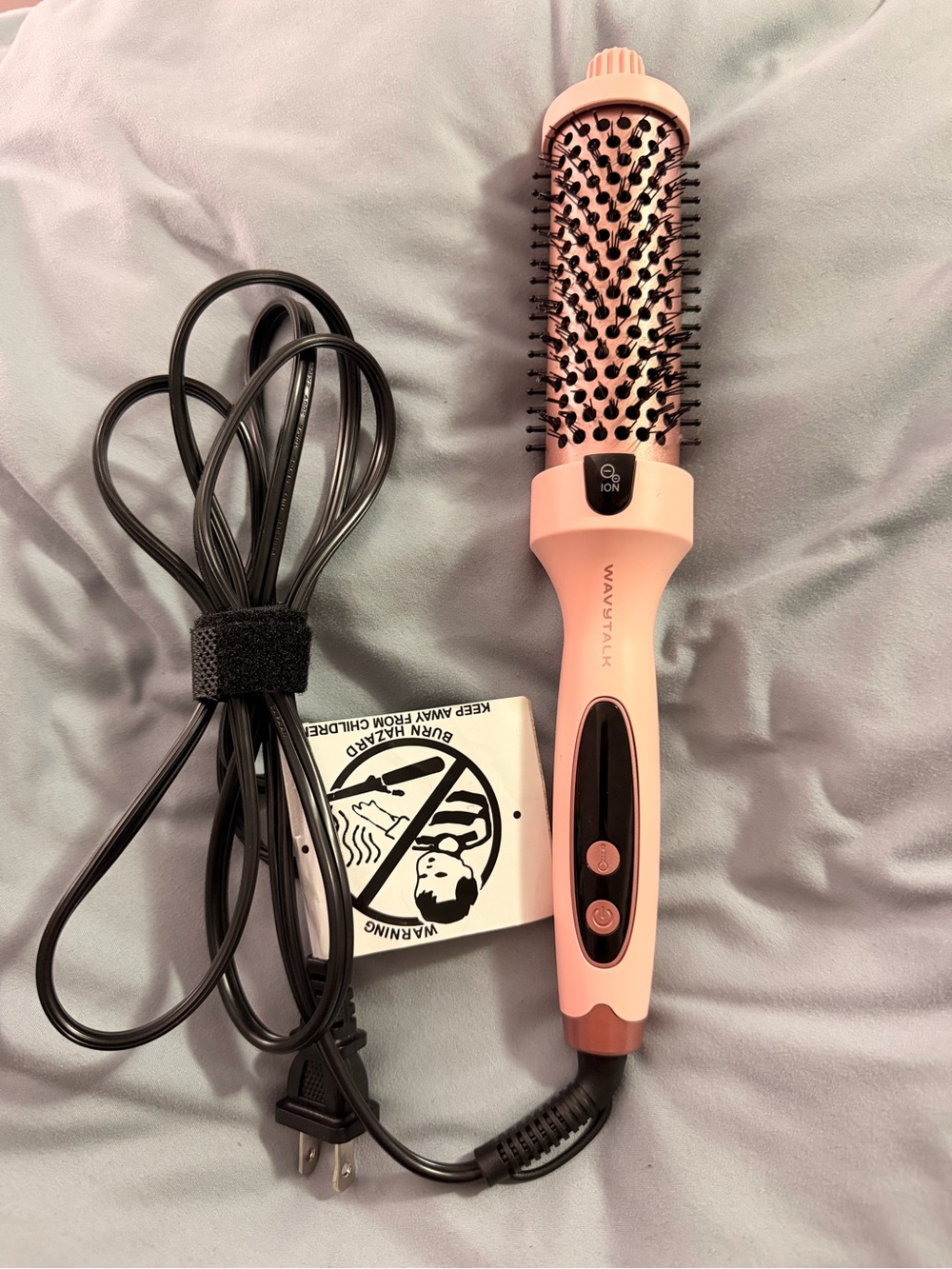 Pink Thermal Round Blowout Brush Styler
